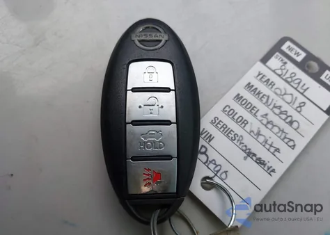 2018 Nissan Sentra Sv z USA, uszkodzony, nr VIN 3N1AB7AP9JY298786